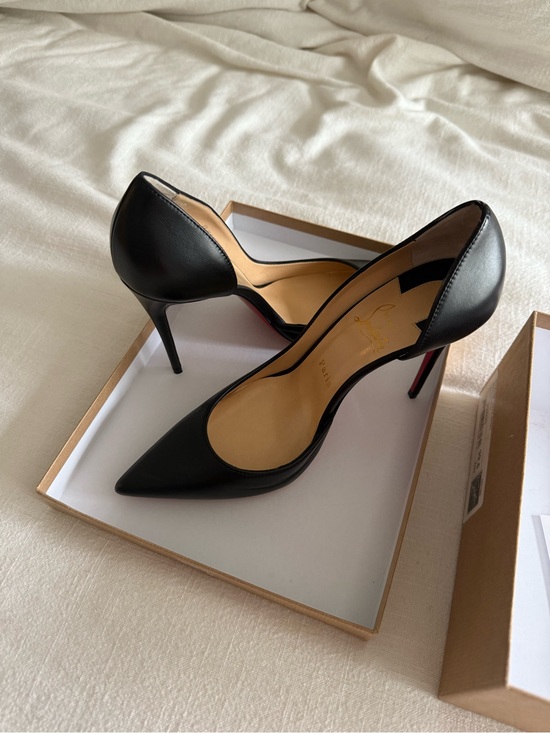 Christian Louboutin Shoes - CL Women's Black Pointed Iriza High Heels